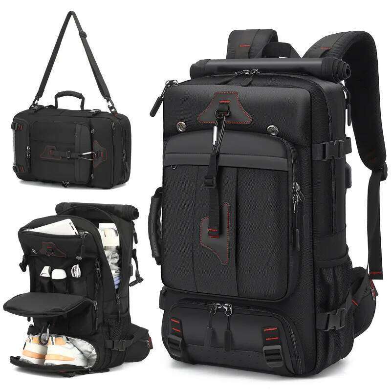 New Ultra Large Capacity For Men's Outdoor Expandable Boarding Backpack Travel 35/60/80 Liter Lage Bag