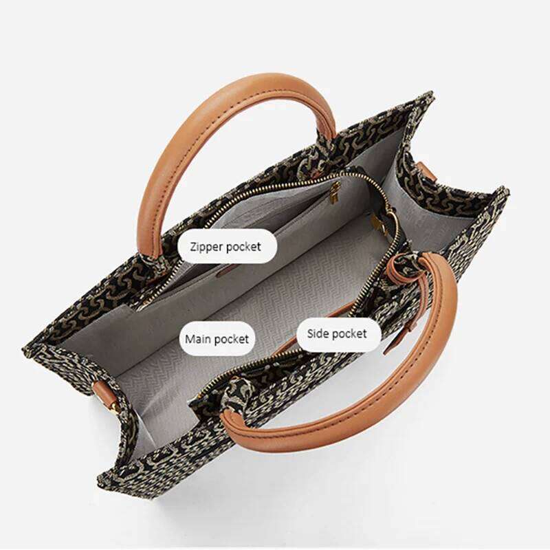 Hot Selling New Large Capacity Tote Letter Embroidery Women's Handbag Printed Canvas Shoulder Commuter Crossbody Bag Designer Bags