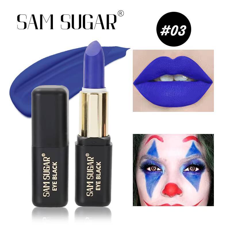 Halloween lipstick dark matte waterproof long-lasting non-stick cup olive green white lip glaze happy