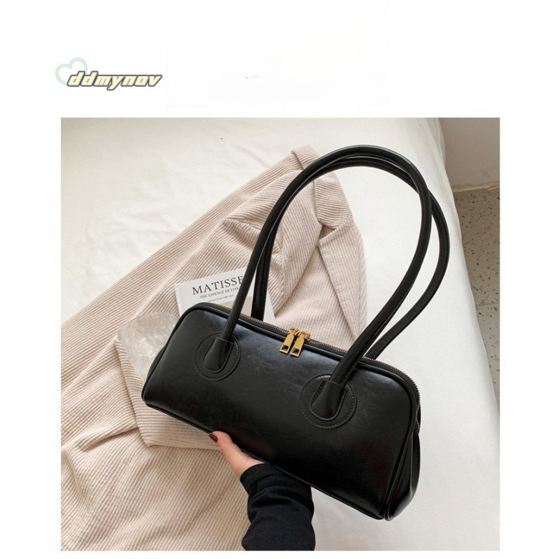 2024 New Trendy Women's Fashion Versatile Shoulder Underarm High-end Handbag Baguette Bag ddmynov