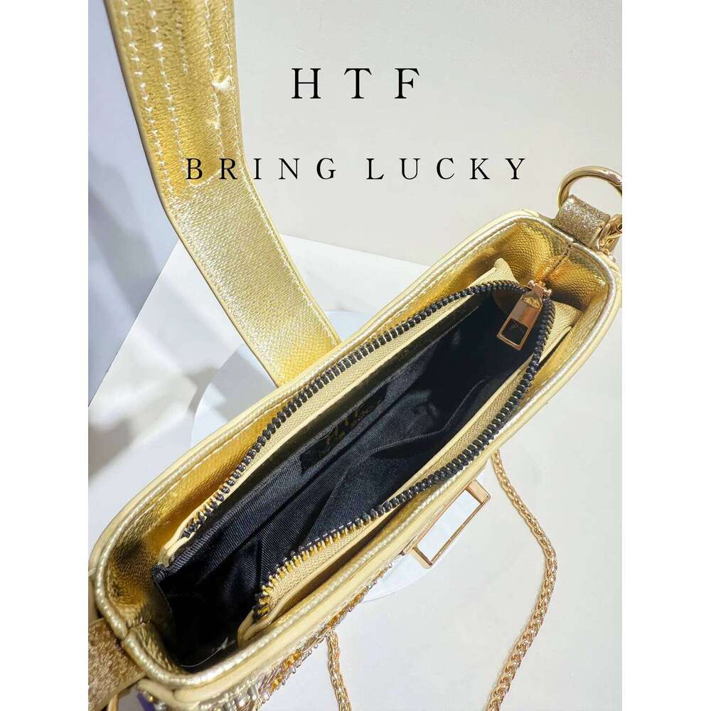 Fashionable Sequin Knotted Pu Material Dinner Hot Dia Rhinestone Handbag Chain Crossbody Clutch Bag