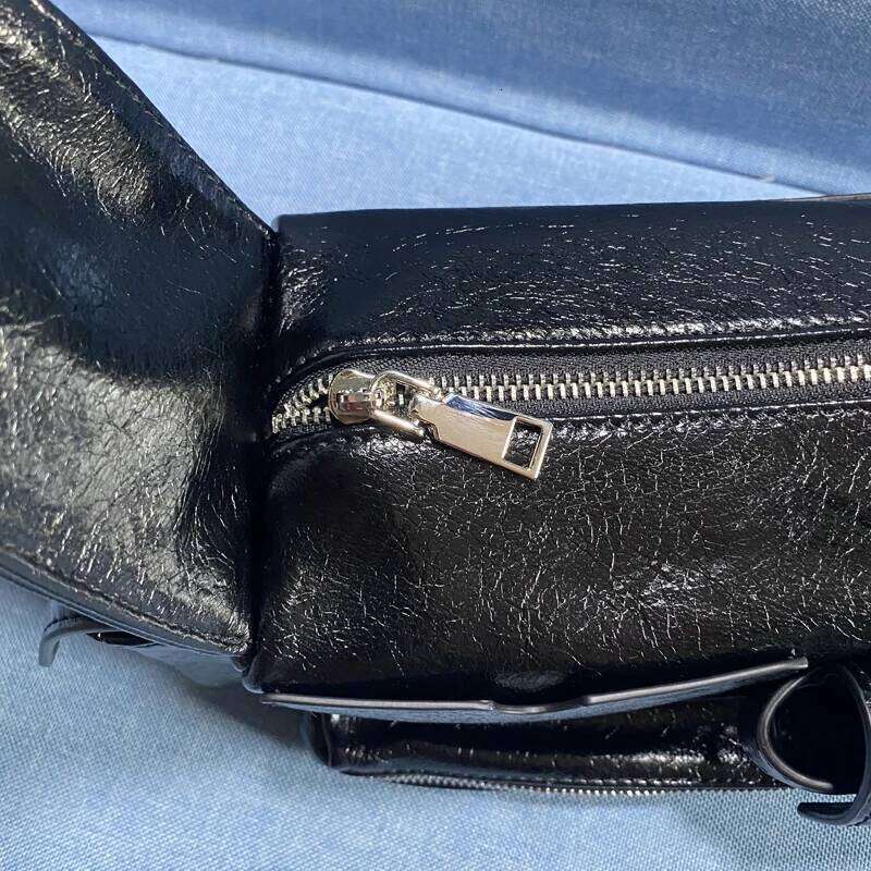 Women's Bags Designer Moto & Biker Bags For Women Designer Handbag Purses New In PU Vintage Oil Wax Leather Multiple Pockets Rock Shoulder