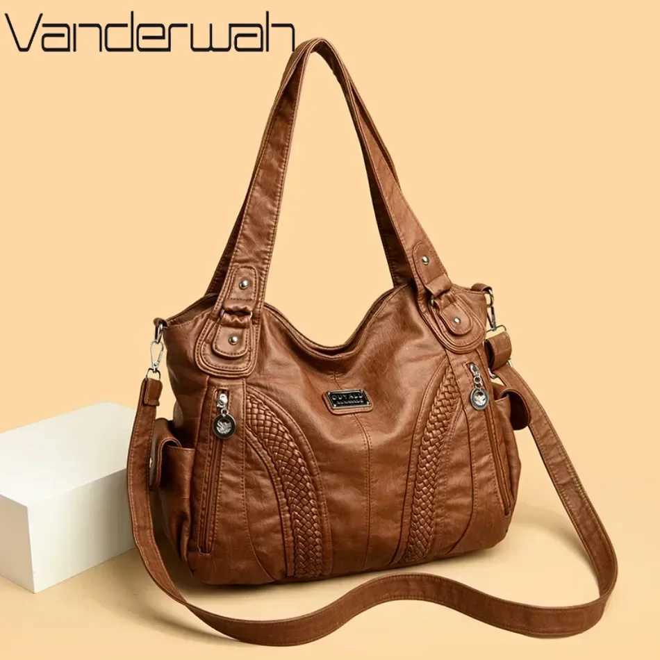 High Quality Soft Leather Large Capacity Women Tote Bags Luxury Shoulder Crossbody Bag for Women 2025 Fem Handbags Purse Sac B250618