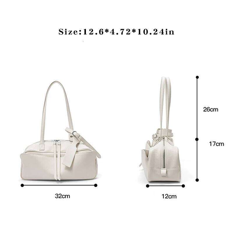 Designer Bag Free Gold Stamping Letter Spring And Summer Genuine Leather Bowling New Women S Bag Simple First Layer Cowhide Boston