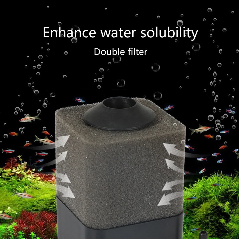 Bio Sponge Filter for Betta Fry Aquarium Fish Tank Foam Filter Submersible Sponge Filter for Fresh Water and Salt Water 250613