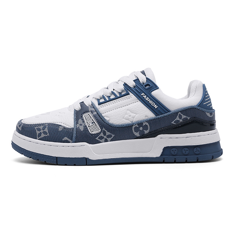 White shoes for men and women, made of PU leather same style high version all-match shoes New style in 2025 thick-soled height-increasing sneakers laz