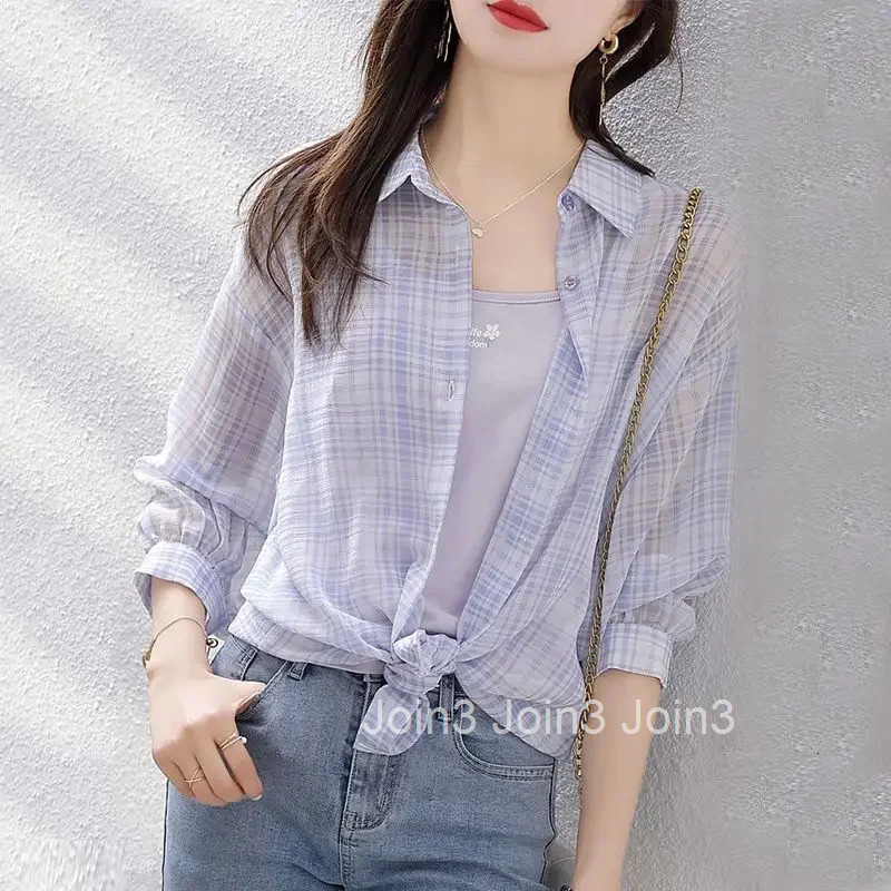 Full Long Sleeve Shirts Blouses for Women Summer Woman Top Chiffon Elegant Chic Y2k Fashion Novelty 2025 Luxury Designer Basic