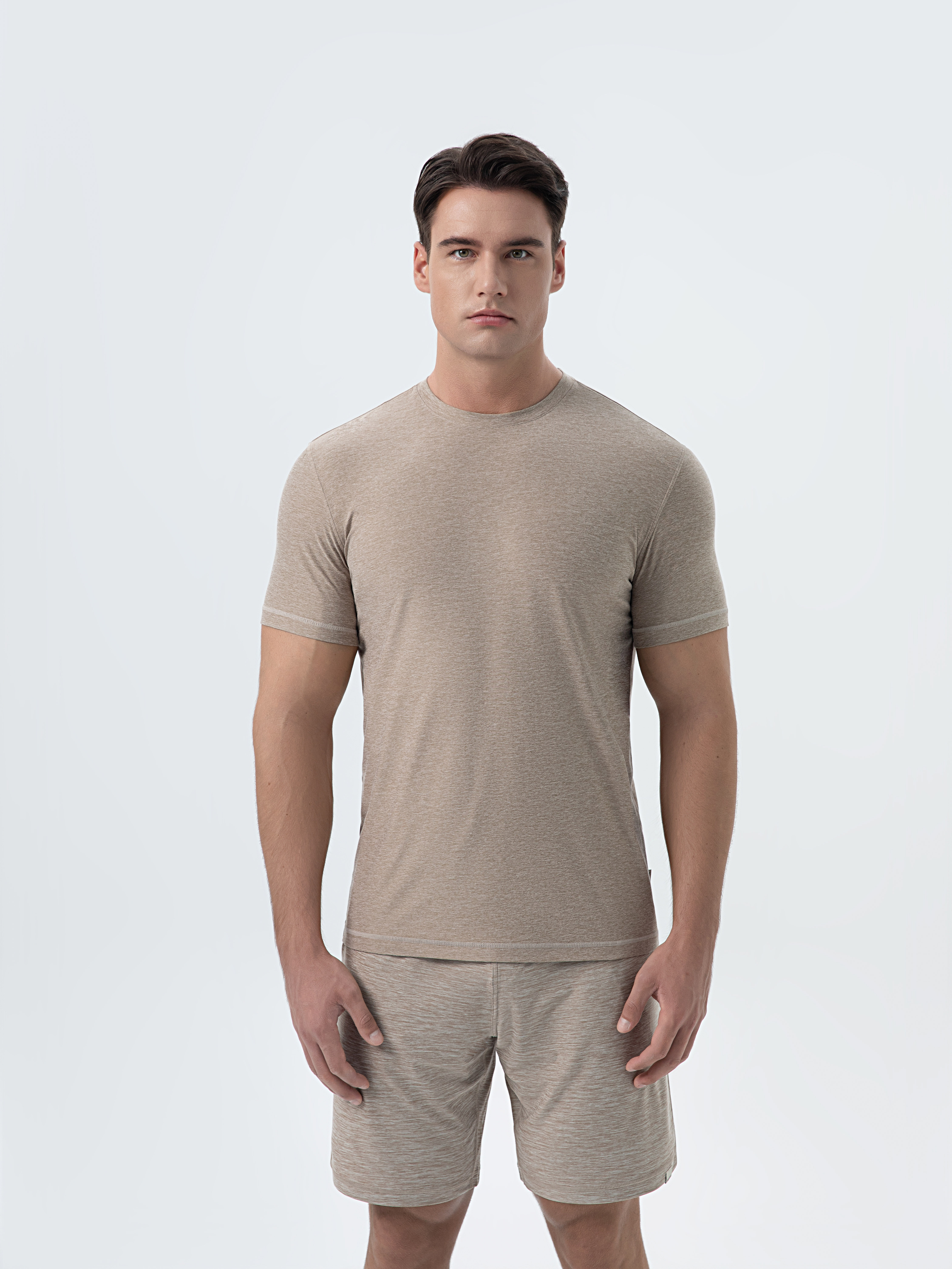 Breathable Men's Cotton Tee with Athletic Cut for Comfort