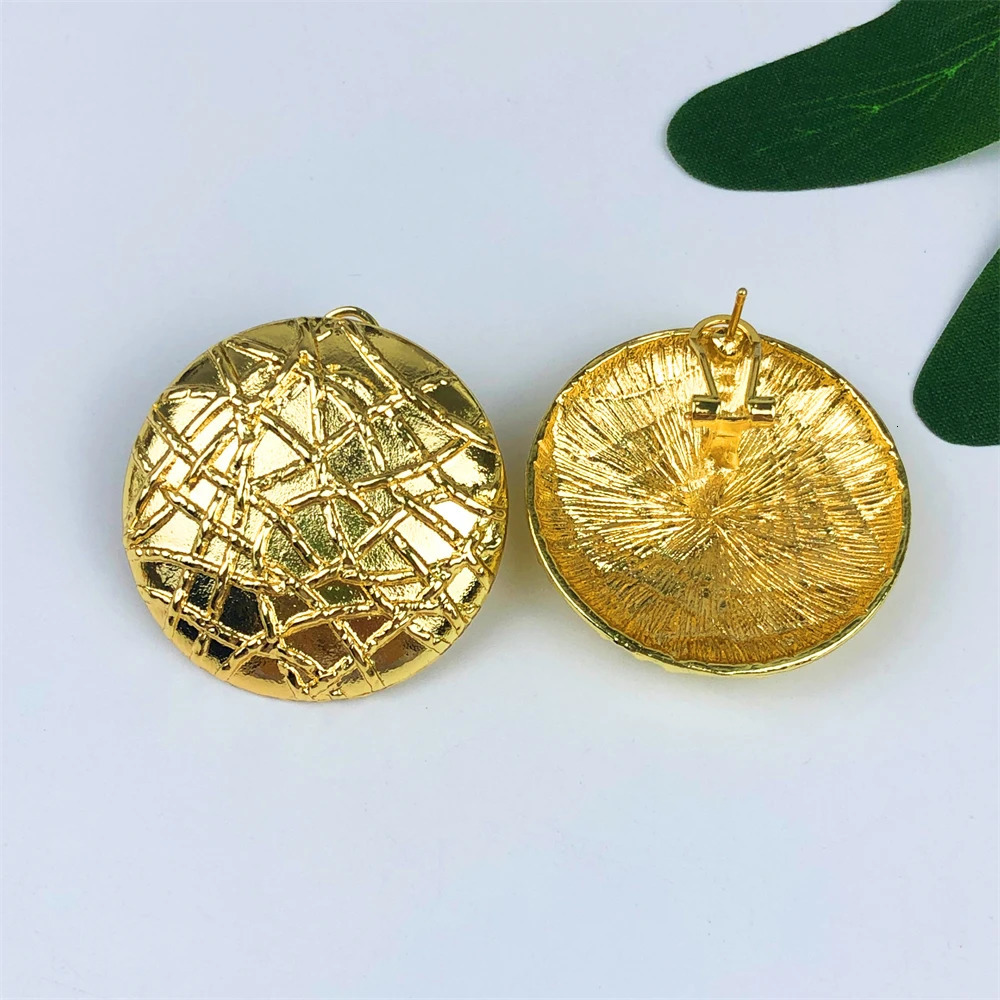 Gold Plated Jewelry Set Classic n Round Bead Necklace Earring Bracelet And Ring Party Jewelry 250609