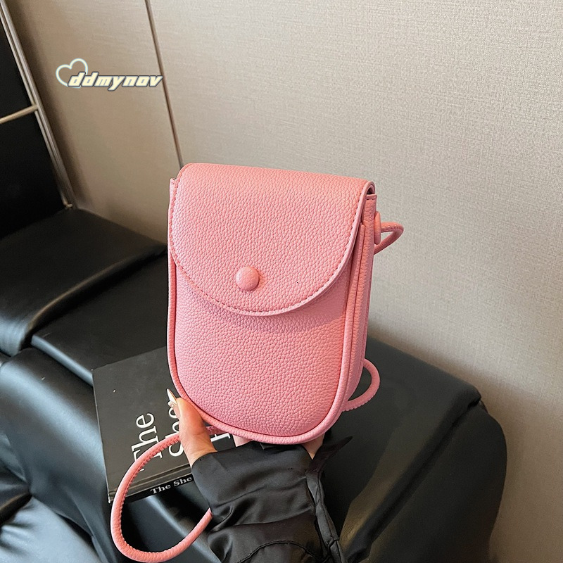 Korean Style Versatile Candy Color Crossbody for Women 2025 Summer New Fashion Commuter Phone Casual Shoulder Bag ddmynov ddmynov