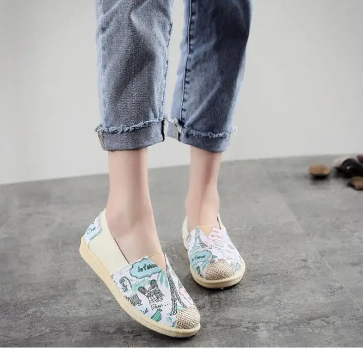 womens casual canvas shoes female student fisherman flat shoes old Beijing cloth shoes 250613