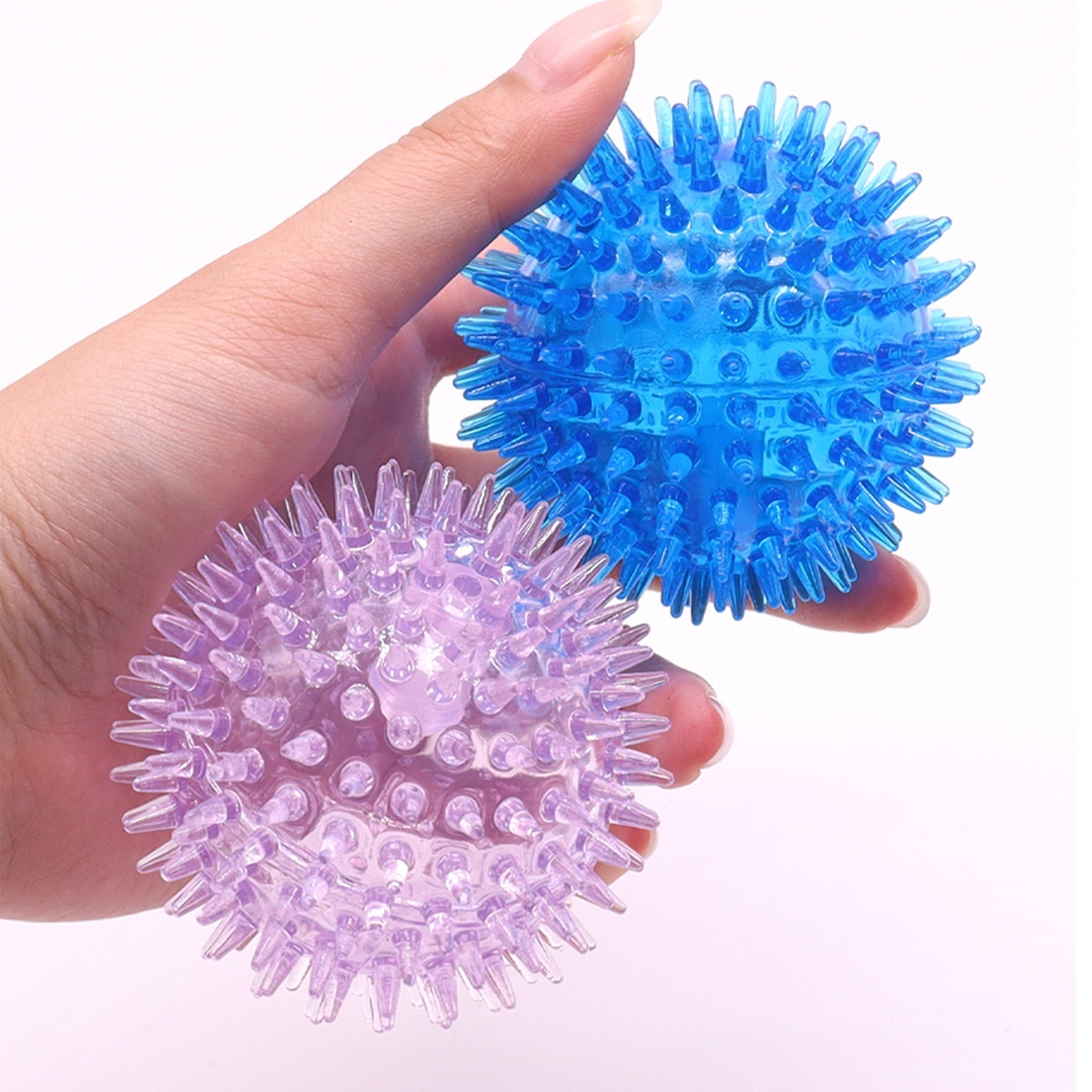 Dog Toy Durable Chewable TPR Pet Indestructible Toy Self-Entertainment Sound Dog Ball Supplies