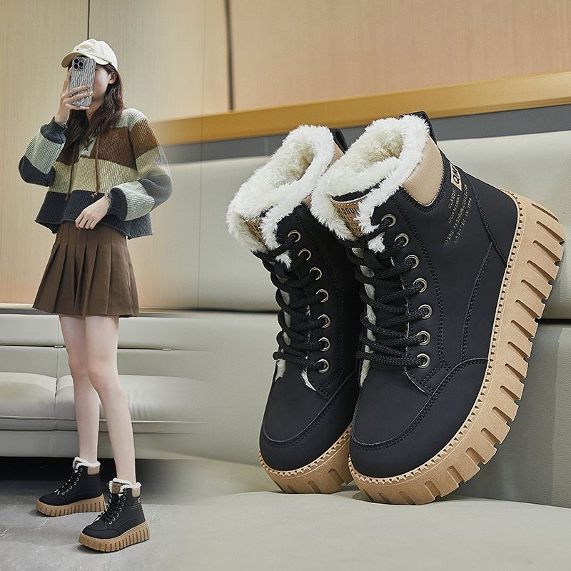 new Free shipping designer Boots for woman cotton shoes keep warm Fashion Boots platform casual snow boots