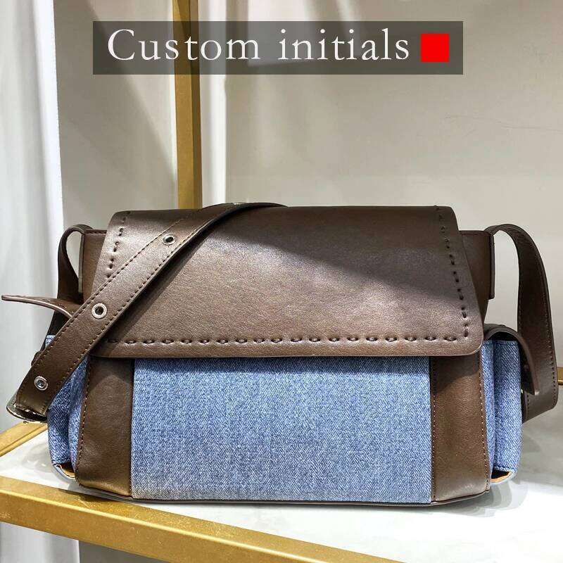 Women's Bags Designer Casual Messenger Bags For Women Designer Handbags Purses New In PU Splicing Design Sewing Decoration Small Shoulder