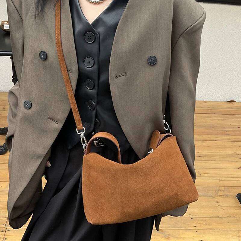 Women's Bags Designer Korean Genuine Leather Hobos Bags For Women Designer Handbag And Purse New In Vintage Cowhide Lock Underarm Shoulder