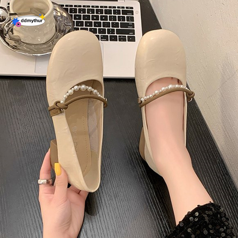 French Low Heel Mary Jane Skirts 2025 New Soft Sole Versatile Gentle Evening Style Single Shoes for Women ddmythur