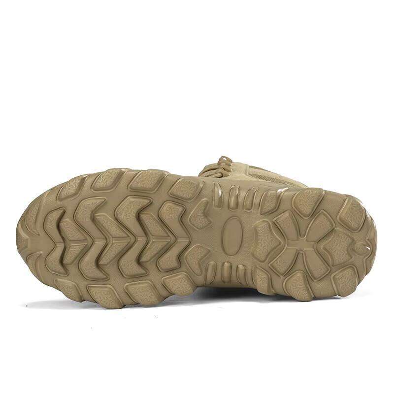 High Quality Outdoor Hiking Shoes for Men High-Top Anti Slip and Waterproof Tactical Training Boots