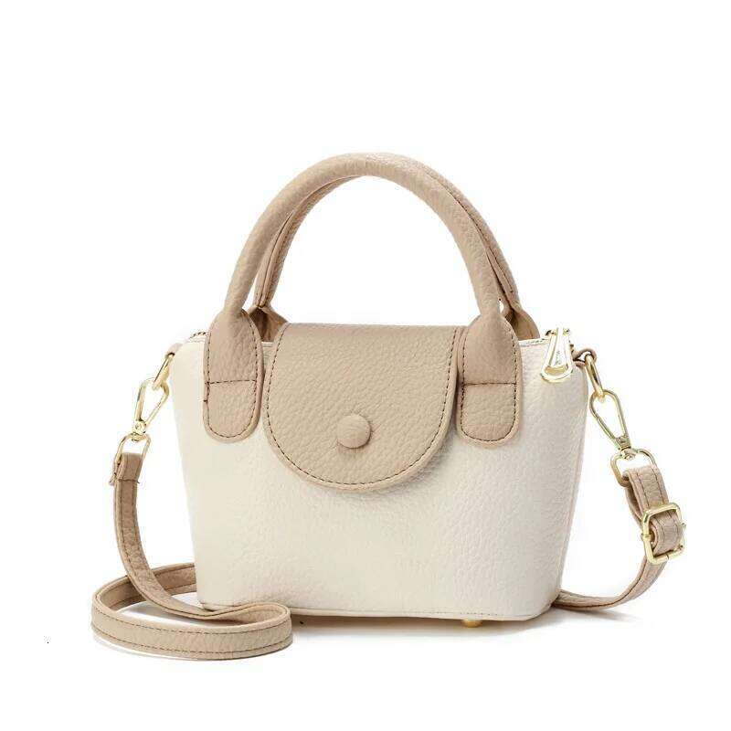 Small Bucket New Crossbody Lightweight Shoulder Bag PU Leather Mini Basket Handbag Purse