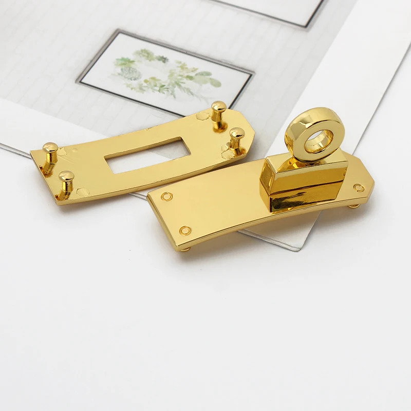 1SET zinc alloy womens luggage handbag twist buckle mens belt lock removable diy hardware metal lock 250616