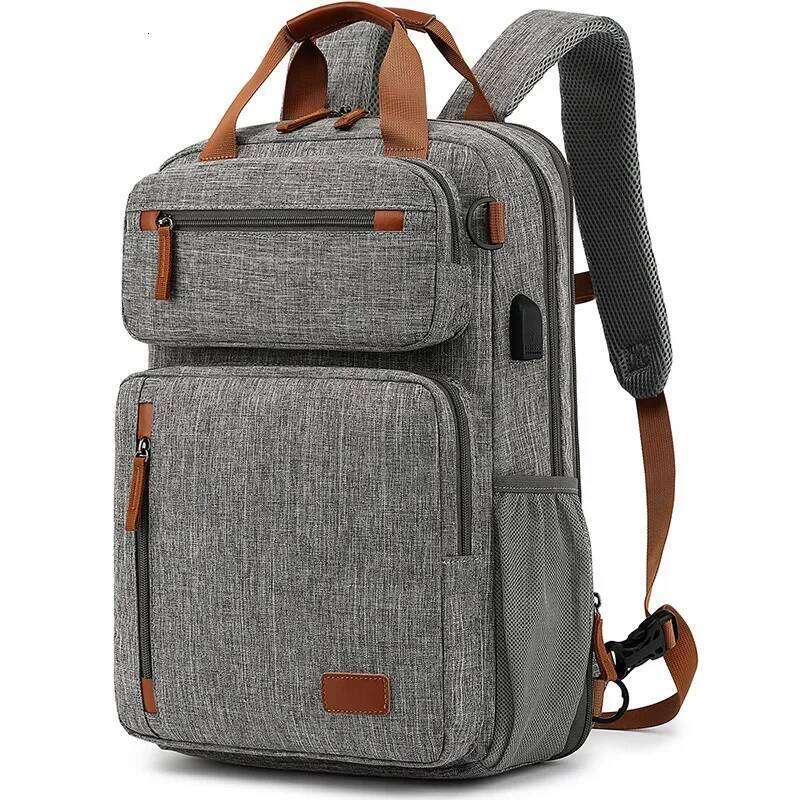 Casual Business Men's Computer 15.6 Inch Laptop Waterproof Oxford Cloth Anti-Theft Travel Backpack