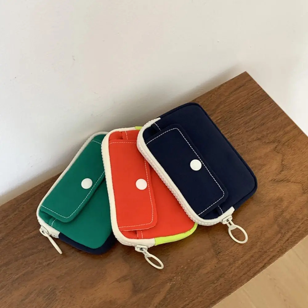 Solid Color Coin Purse Lightweight Mini Cash Wallet Canvas Storage Headphone Bag Men Women Key Pouch Travel Card Holder 250614