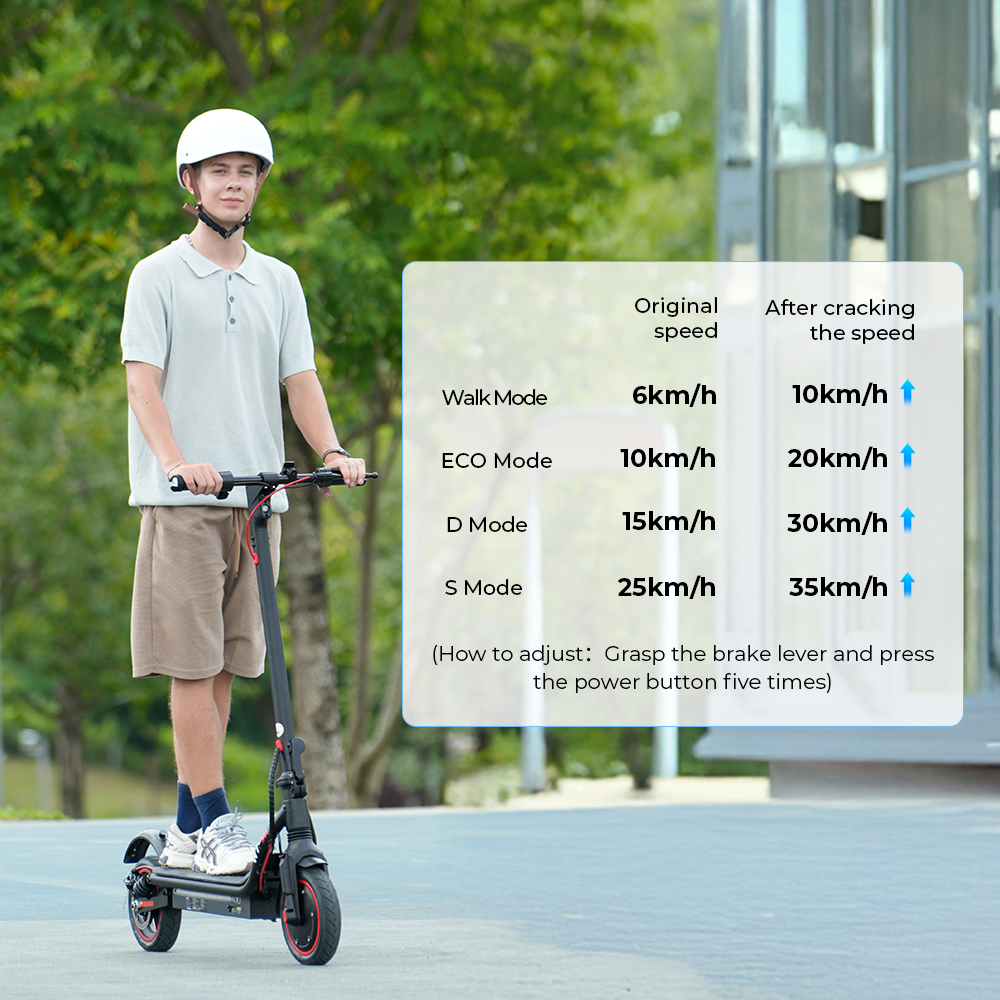 Electric scooter offroad 8.5 inch 350W 42V/7.8AH Foldable e-scooter iScooter W7 35KM/H 120kg