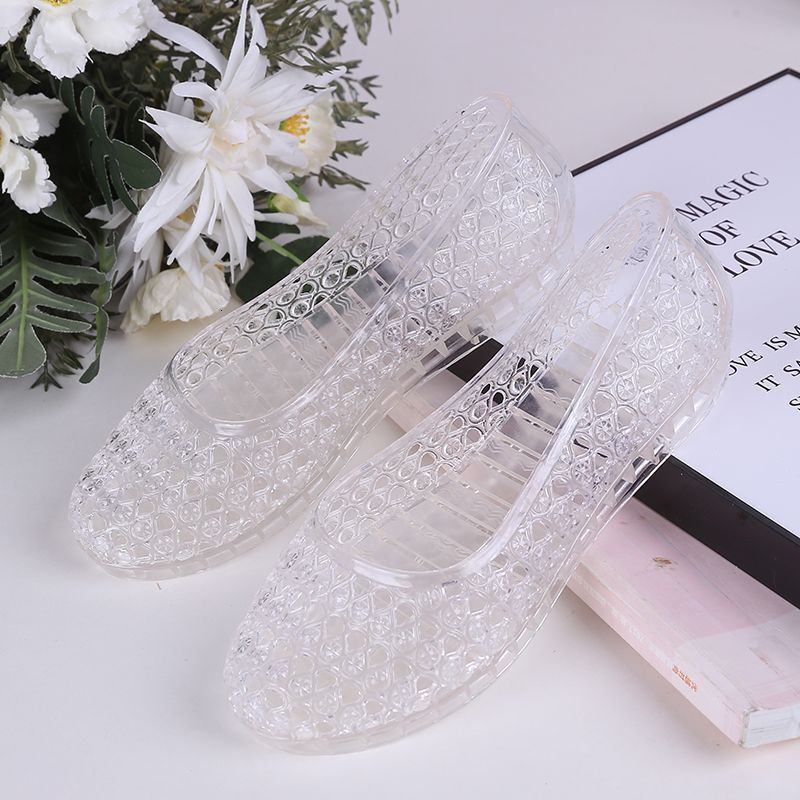 Summer Crystal Hollow Women's Sandals Crystal Hole Fruit Slippers Designer Sandals Beach Fashion Women's Sandals Slippers