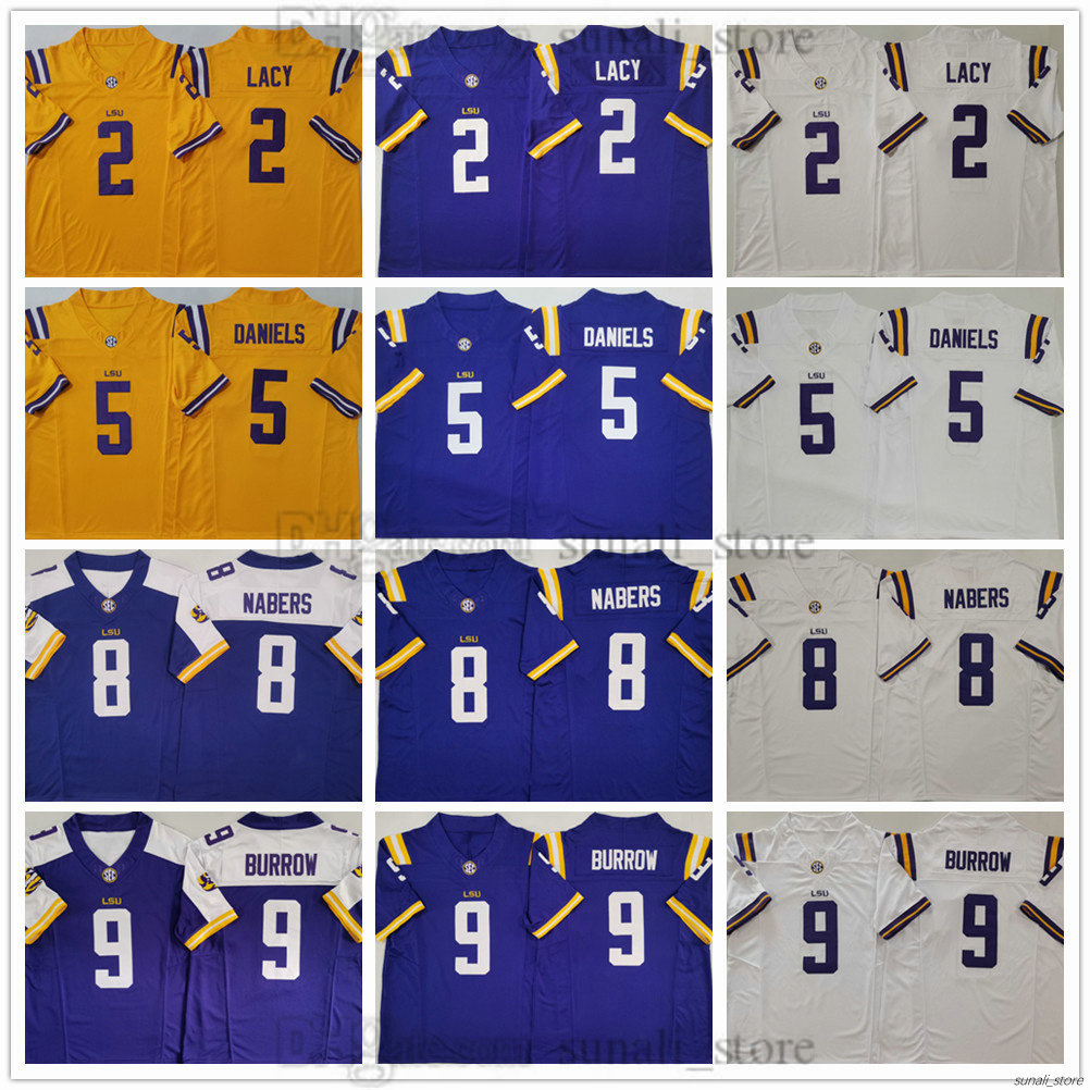 2 Kyren Lacy Jerseys 2025 Men LSU Tigers College Football 5 Jayden Daniels 1 JaMarr Chase 8 Malik Nabers 9 Joe Burrow 2 Justin Jefferson 24 Derek Stingley Jr. Stitched