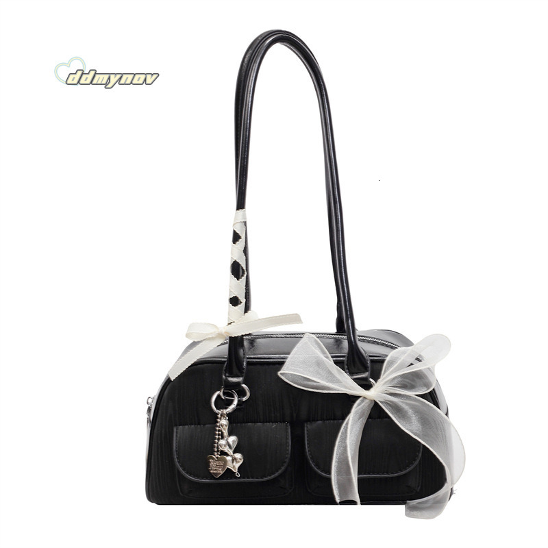 Korean Style Sweet Underarm for Women 2025 Summer Niche High-end Versatile Boston Casual Shoulder Bag ddmynov ddmynov