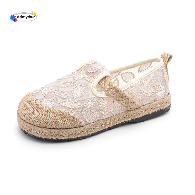 Cloth 2025 Summer New Linen Woven Embroidered Slip-On Half Slippers Women's Shoes ddmythur