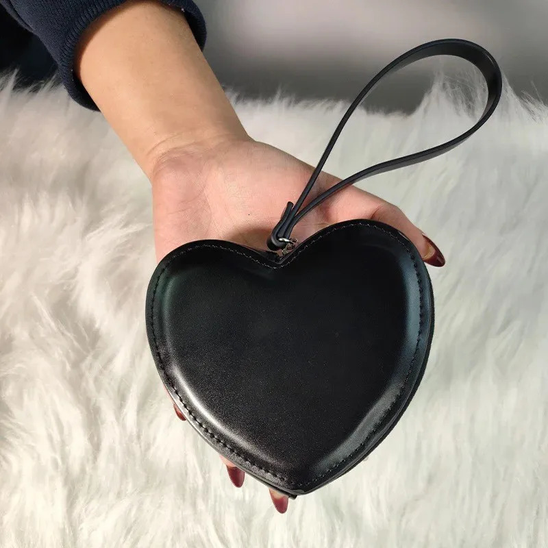 Girls Kawaii PU Leather Heart Bag Business Wallet Original Womens Wallets for Women Purses Clutch Bag 250614