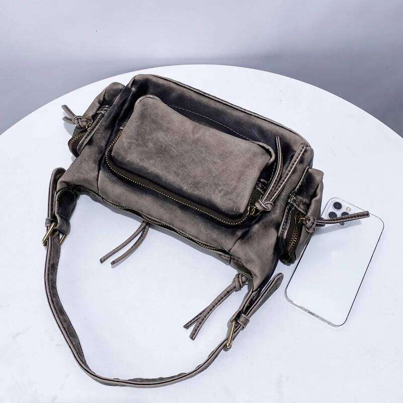 Women's Bags Designer Moto & Biker Bags For Women Designer Handbag And Purses New In PU Distressed Craftsmanship Multiple Pockets Shoulder