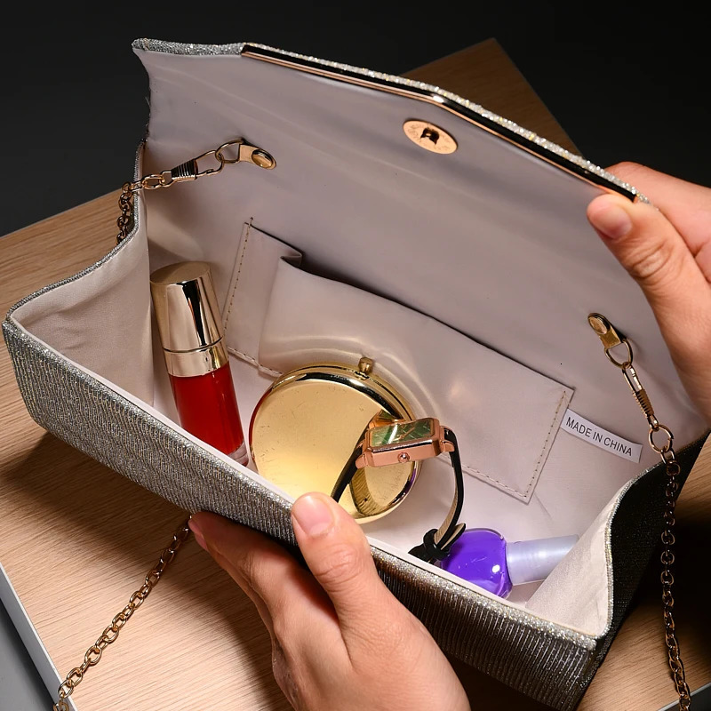 Textured Wedding Gift Clutch Bags for Women Ladies Evening Bag Designer Envelope Luxury Handbags Hardware Shoulder Bag 250614