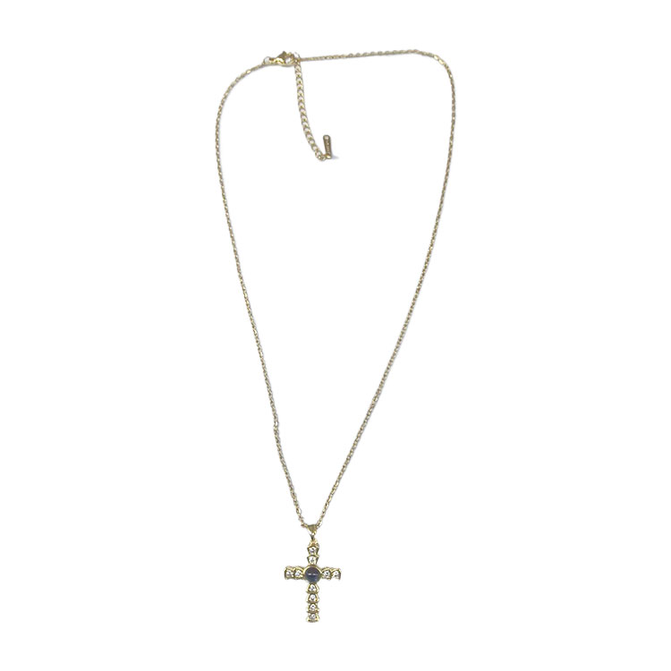 Sophisticated One Hundred Language Style Cross Necklace Crafted from Durable Materials