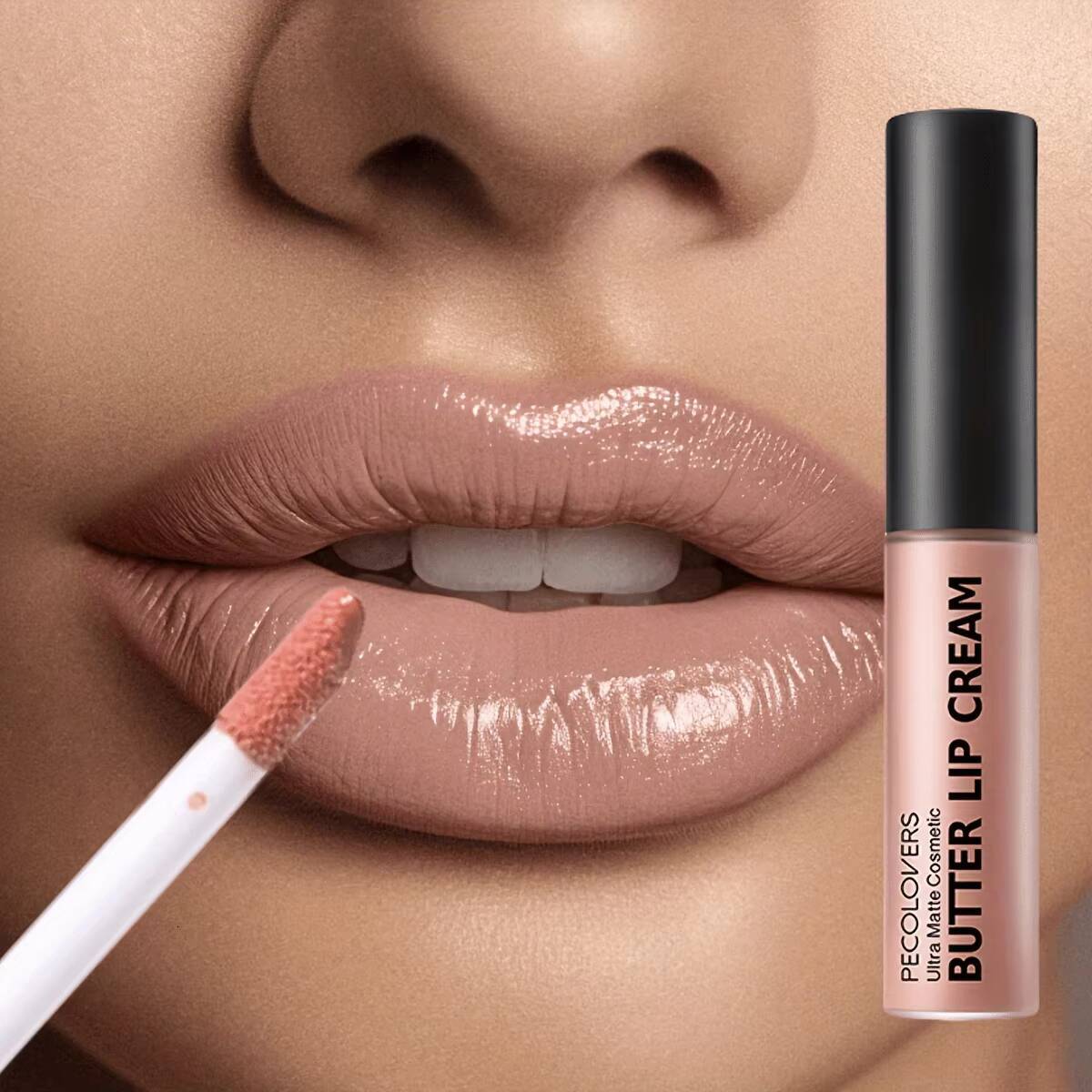 Long Lasting Butter Gloss Lip Balm Liquid Waterproof Lipstick Cosmetics Makeup Lipgloss for Women Girls happy