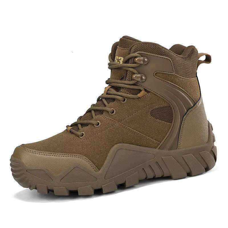 Men's High Top Desert Hiking Boots - Large Size Outdoor Mountain Shoes