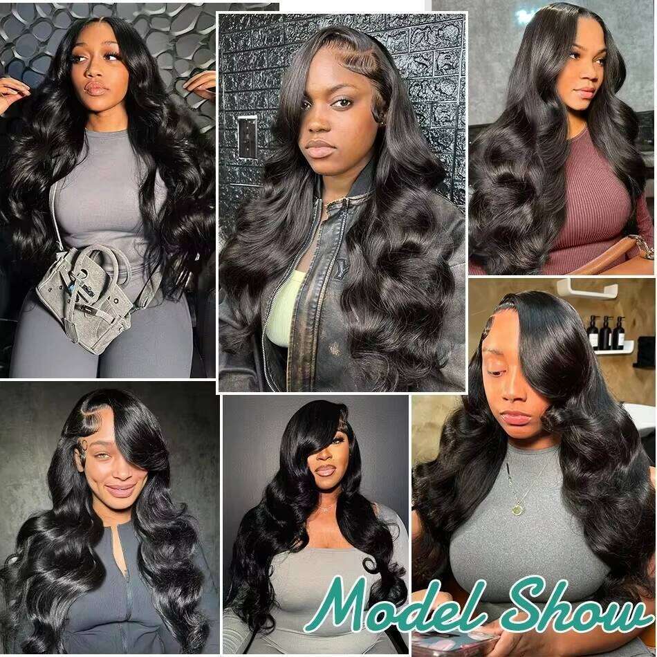 Mossily 13x6 HD Transparent Front Human Wigs For Women 13x4 Brazilian Body Wave Lace Frontal Wig With Baby Hair