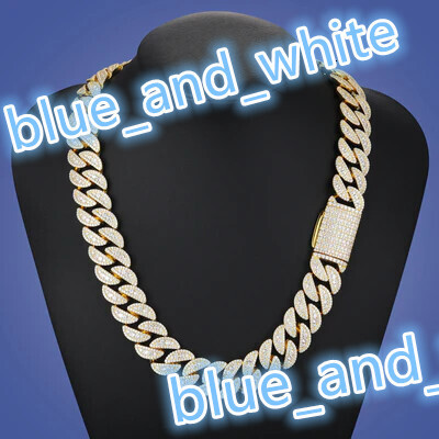 925 Sterling Silver 12mm-22mm Cuban Link Chain for Men Punk Rapper Hip Hop Style Iced Bling Necklace Jewelry Gift