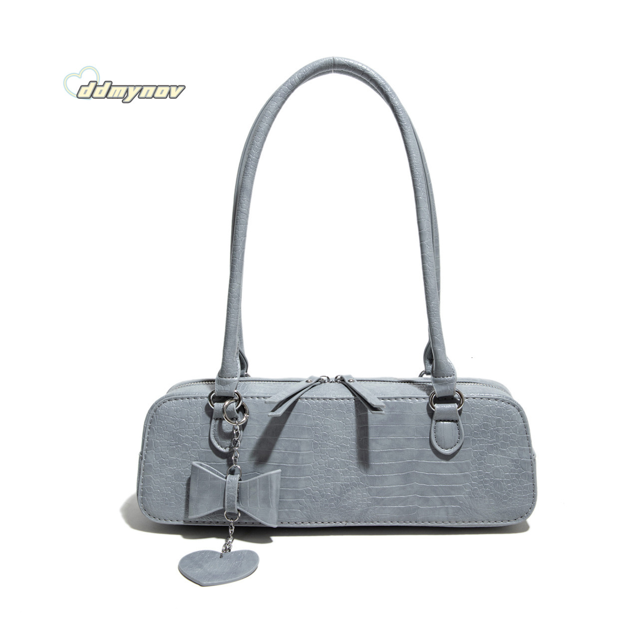 French Style Light Luxury Niche Underarm for Women 2025 Summer Fashion Bowknot Versatile Textured Shoulder Baguette Bag ddmynov ddmynov