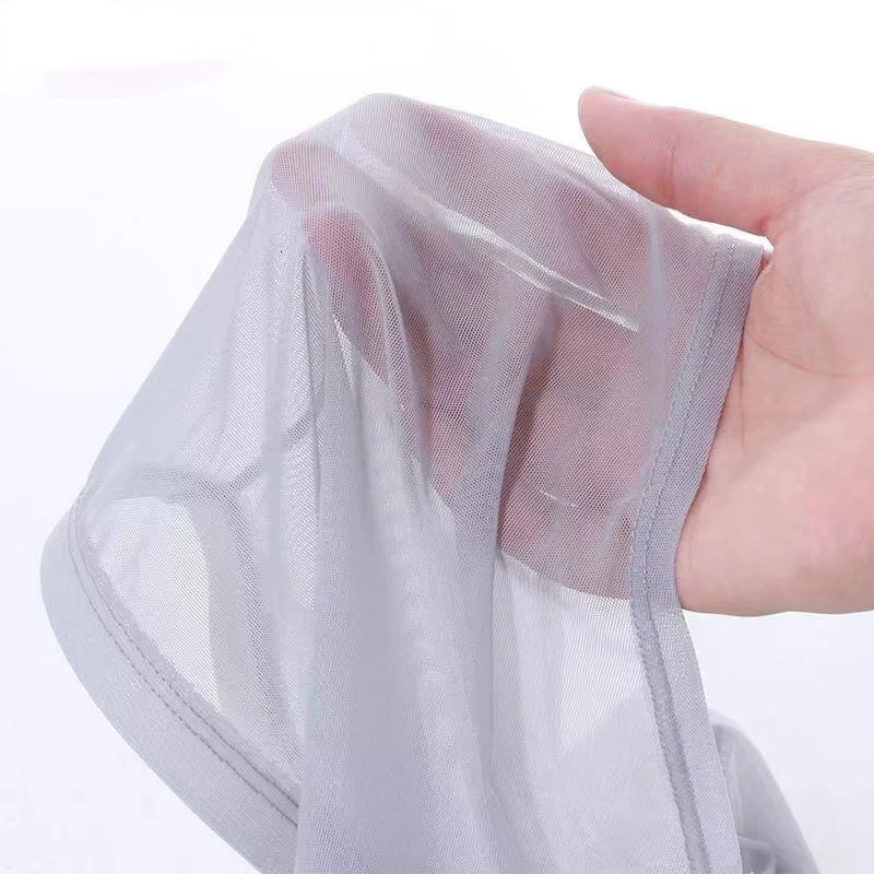 Sexy Lace Underpants Summer Thin Mesh Breathable Seamless Mens Panties Transparent Ice Silk Briefs Middle Waist Boxers 250614