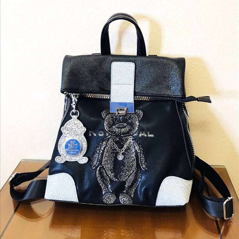 Brand Women Female High Quality Shoulder Leather Teenager Girl School Bag Fashion Anti-theft Travel Backpack