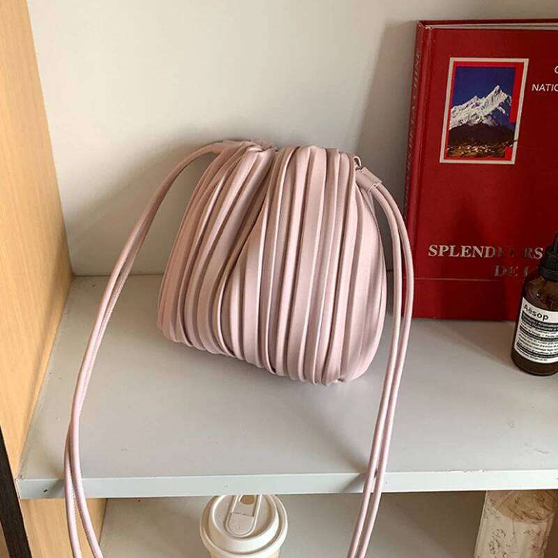 Casual Crossbody Bags For Women Shoulder Messenger Small Fashion Pu Phone Purse Girls Ruched Sling Bag