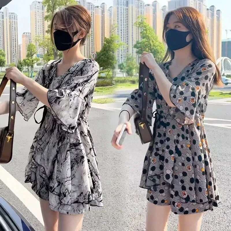 Womens Dress Soft Beach Female Dresses Fancy Mini Korean Style One-piece Clothing Elegant Chic X Clothes Loose Beautiful Y2k G