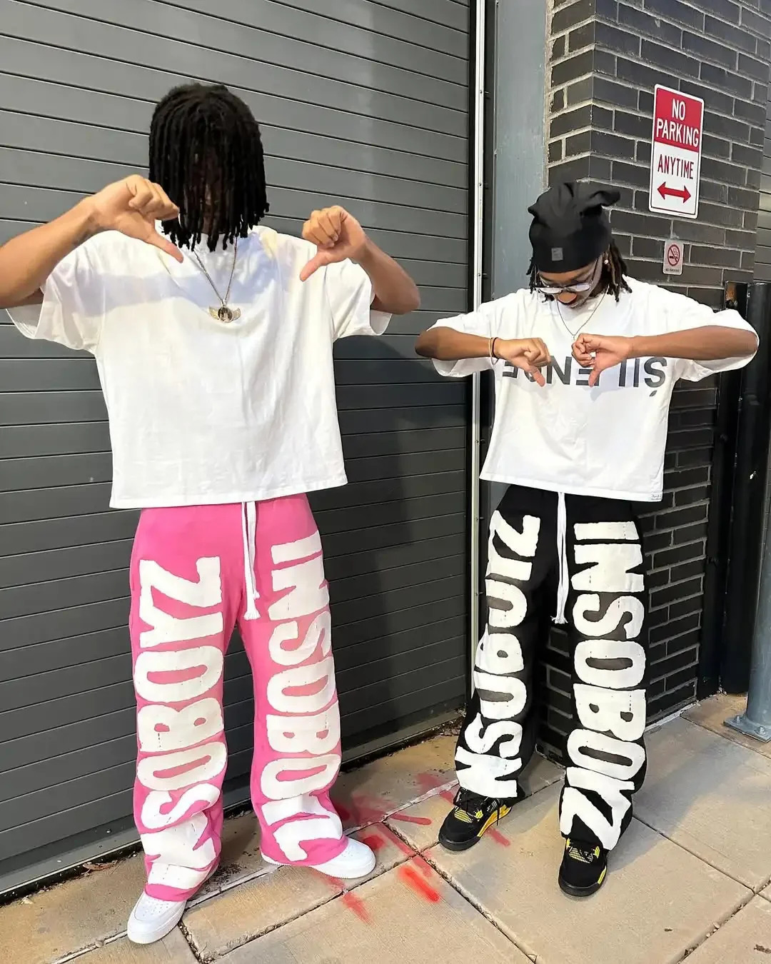 American Fashion Y2K Harajuku Hip Hop Casual Wide legs Trousers Street Retro Letter Patch Baggy Jogging Pants Men And Women 250612