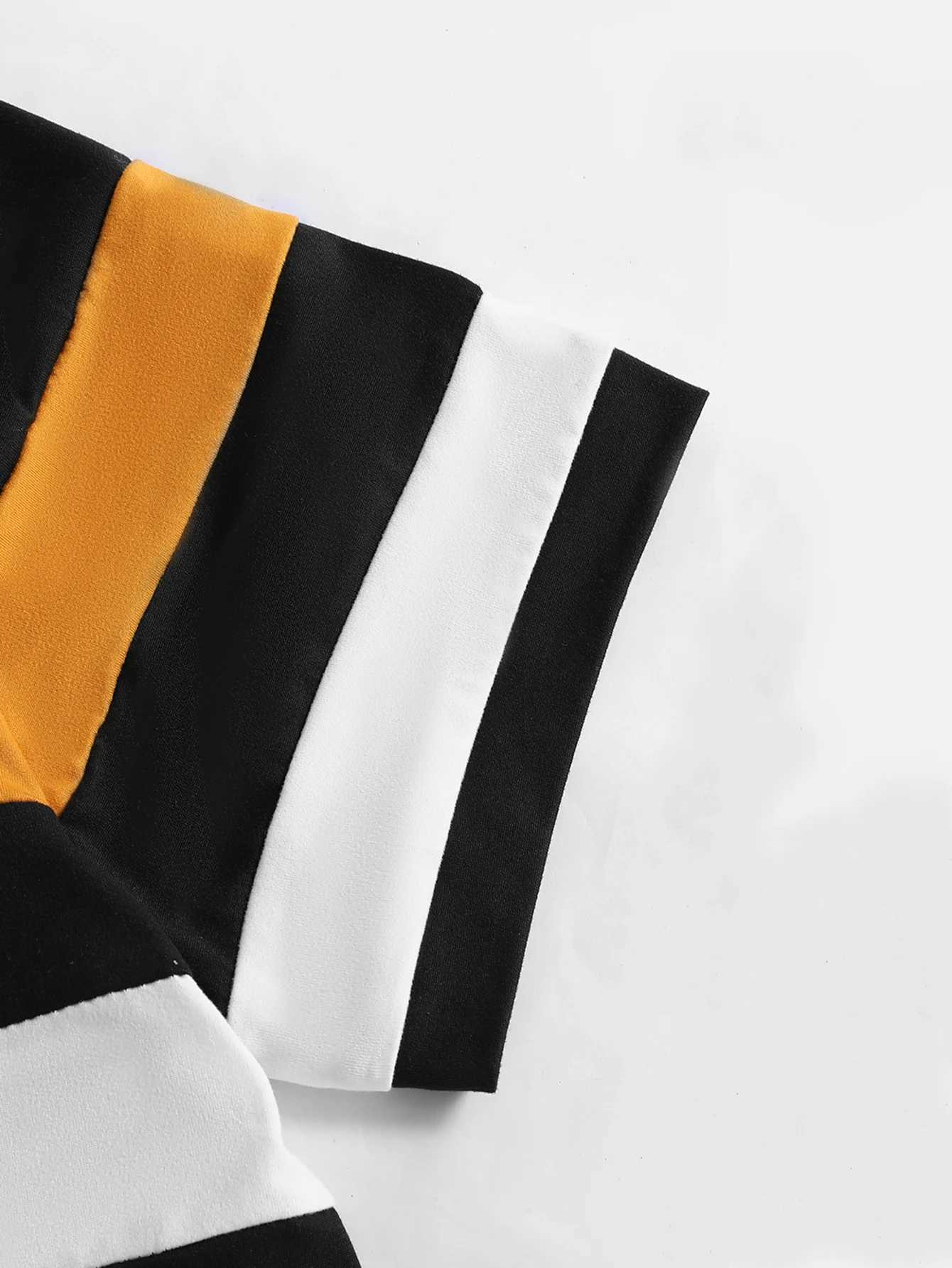 New Mens T-shirt Classic Short Sleeved Top Summer Top Casual Basic Sports Colorblocked Crew Neck Short Sleeves T-shirt Male W250616