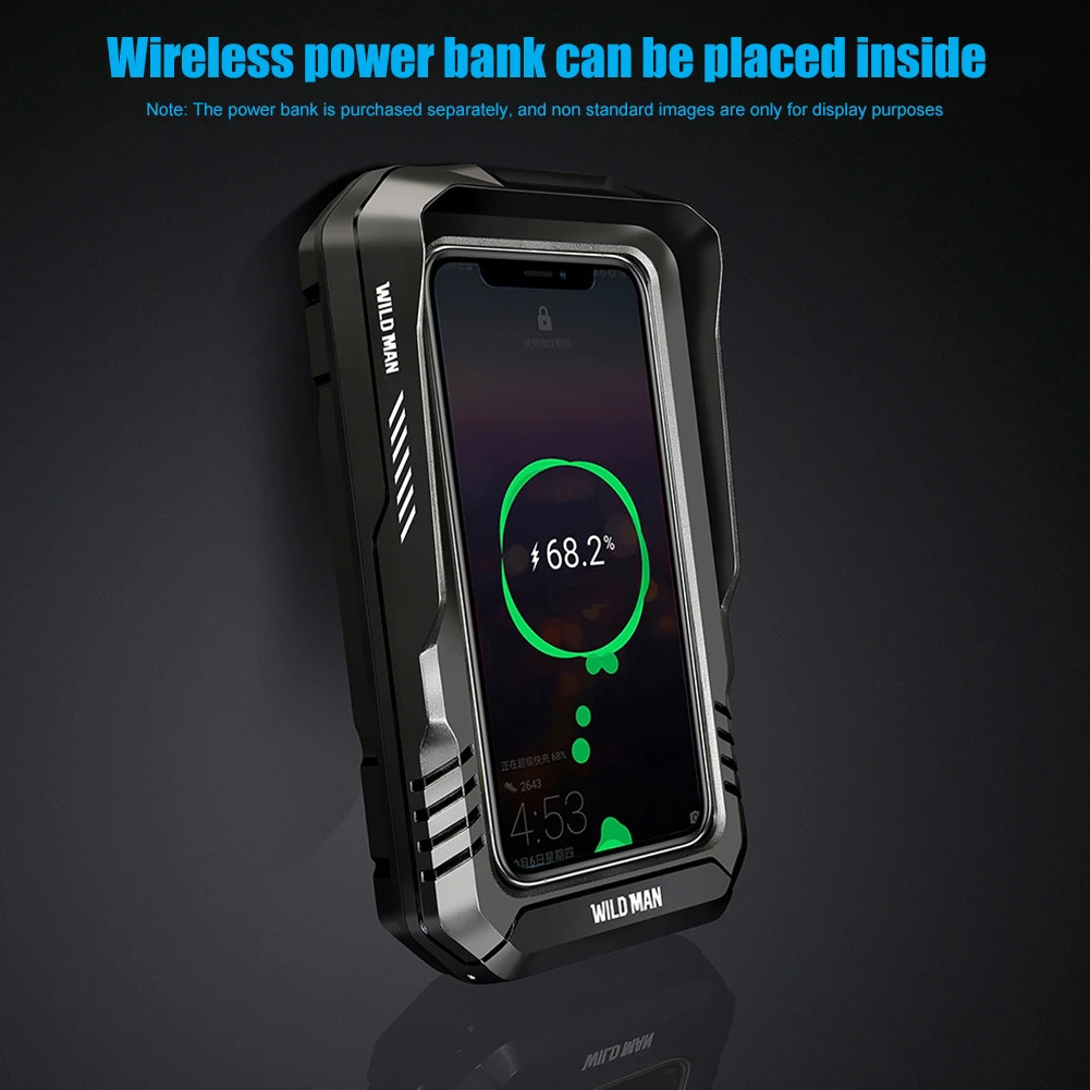 WILD MAN Waterproof Bicycle Mobile Phone Bag 0.6L Mobile Phone Holder Touch Screen Case Quick Release for Scooter Motorcycle 250610