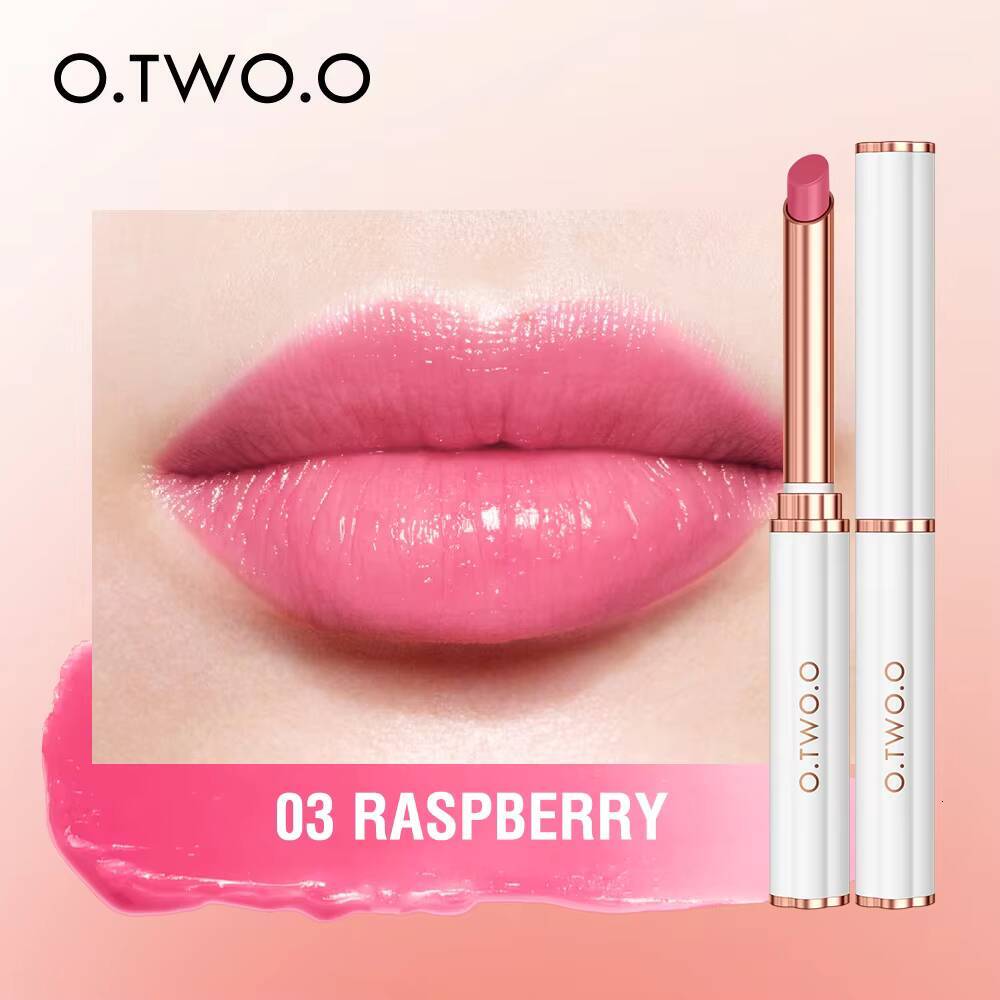 O.TWO.O Color Changing Lipstick Moisturizing Balm Nourising Long Lasting Gloss Natural Beeswax Lip Care Cosmetics happy