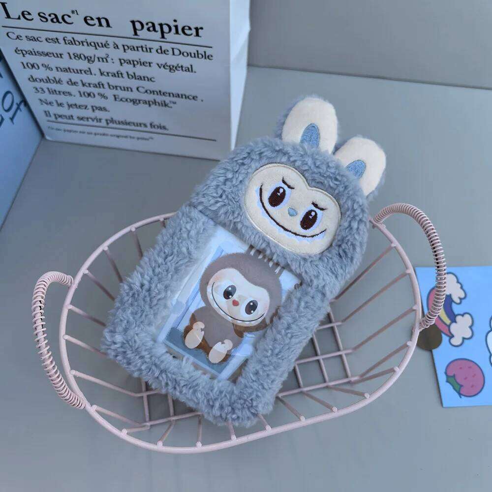 Hot Selling Labubu Cartoon Keychain Purses Kawaii The Monsters Photo Album Bags Wallet Bank Card Storage Bag Keyrings Accessories Gifts Designer Bags