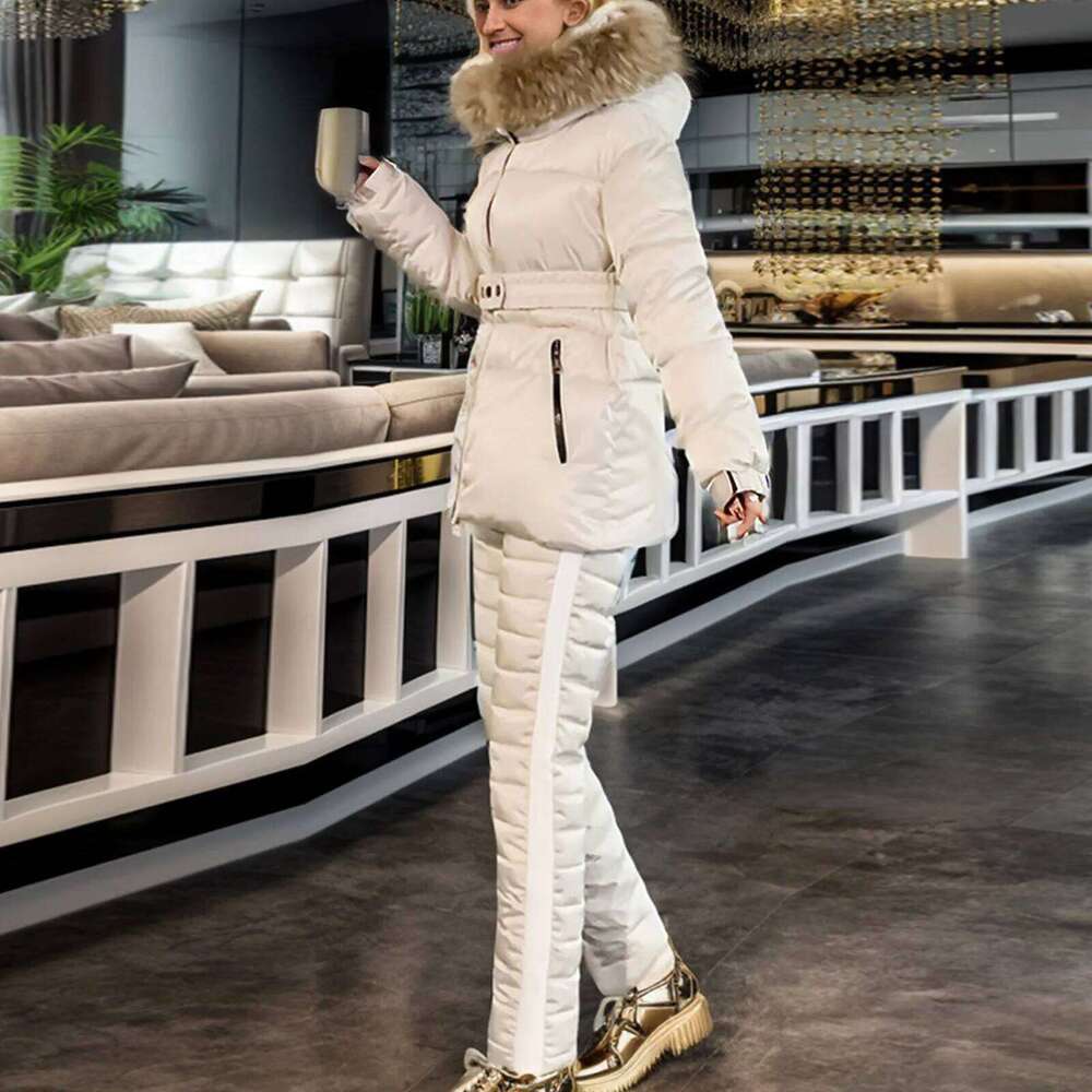 Women's Autumn Winter Solid Color Ski Wear Outdoor Fashion Sports Hooded Slim Warm And Cold Utility Jacket Women Lightweight