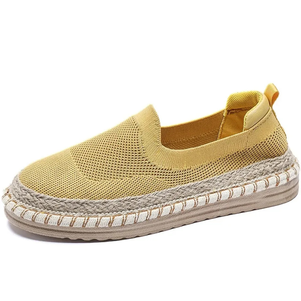 Mesh Thin Fabric Shoes Womens 2025 Casual Versatile Summer Flat Bottomed Fisherman Shoes for Women Loafers Women Flats 250613